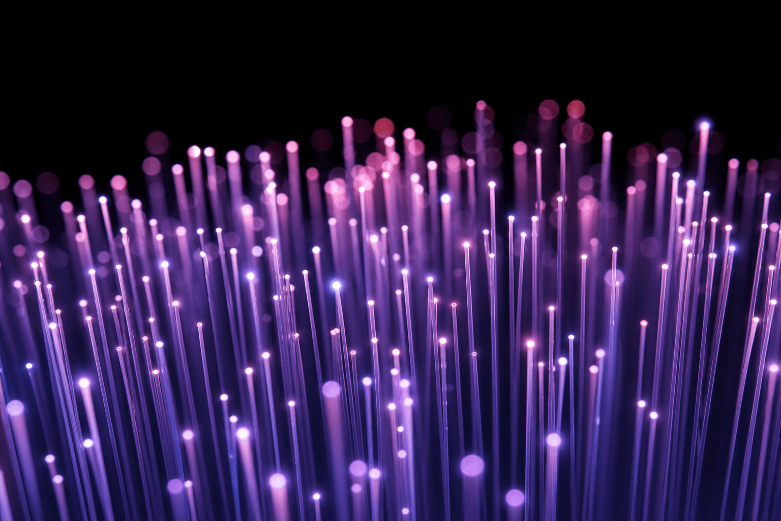 Abstract luminous data filaments